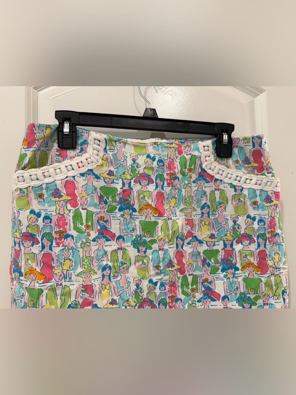 Lilly Pulitzer Multicolor Printed Crochet-Trim Mini Skirt - Picture 4 of 7
